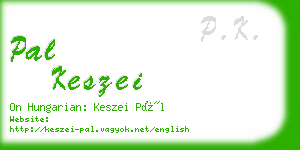 pal keszei business card